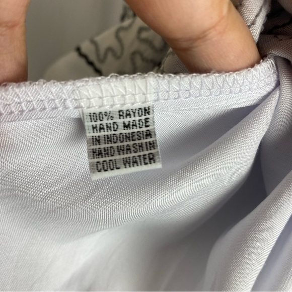 Handmade bali embroidered tunic top medium NWOT - Picture 5 of 6